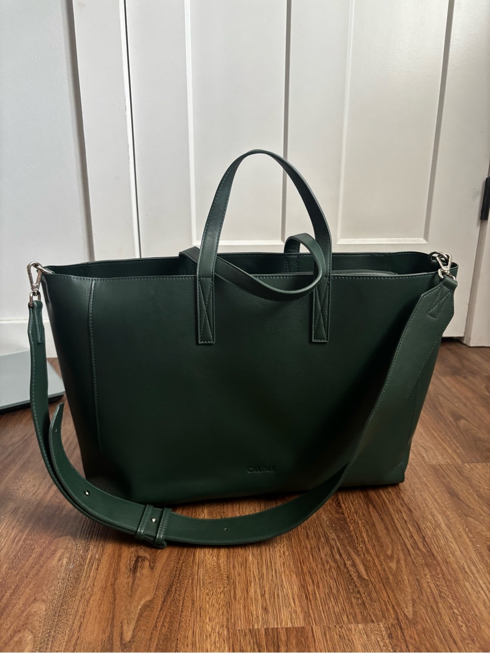 Calpak Dark Green Tote Travel Bag